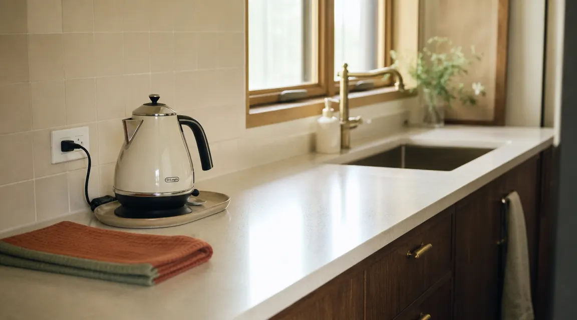 How to Free Up Counter Space in a Small Kitchen by Switching to an Electric Kettle